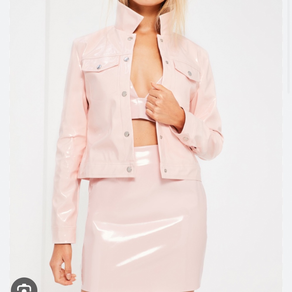 Missguided PU leather jacket
